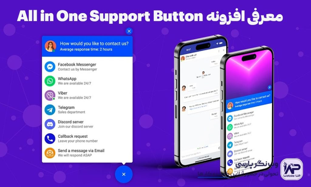 وب نگر پارسی افزونه All in One Support Button