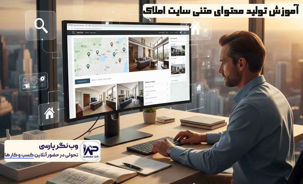 وب نگر پارسی تولید محتوای متنی سایت املاک