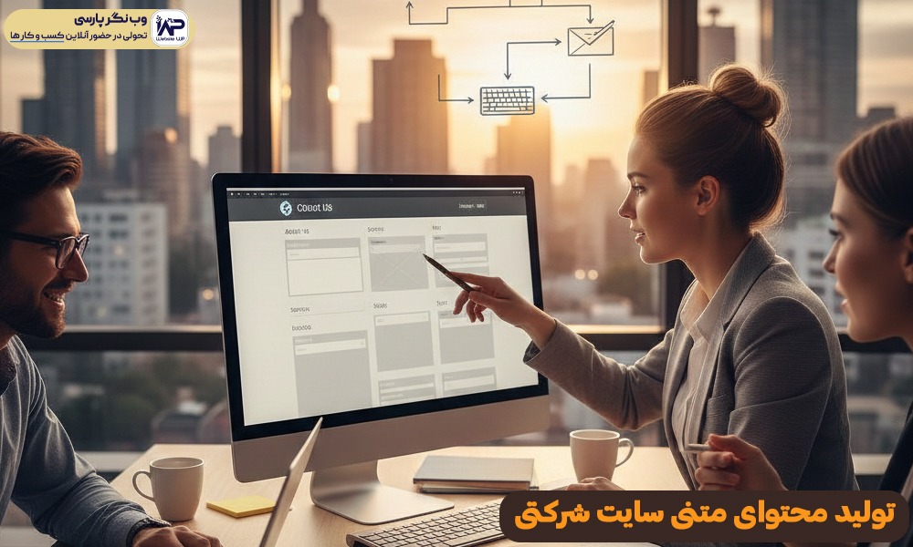 وب نگر پارسی تولید محتوای متنی سایت شرکتی