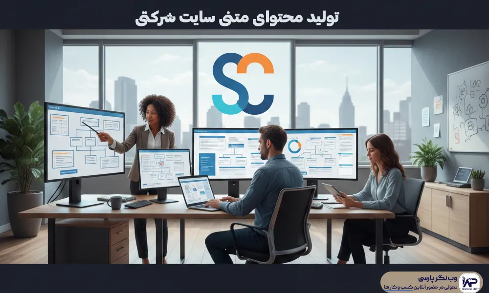وب نگر پارسی تولید محتوای متنی سایت شرکتی