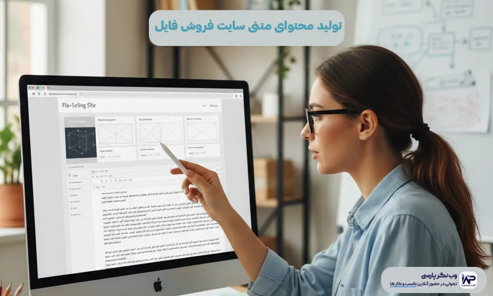 وب نگر پارسی تولید محتوای متنی سایت فروش فایل