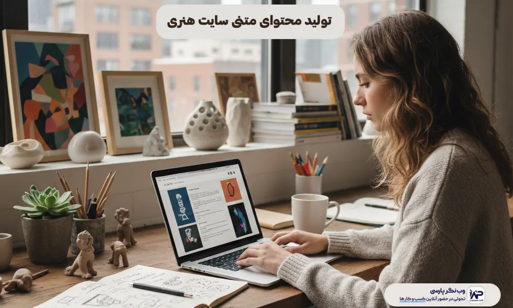 وب نگر پارسی تولید محتوای متنی سایت هنری