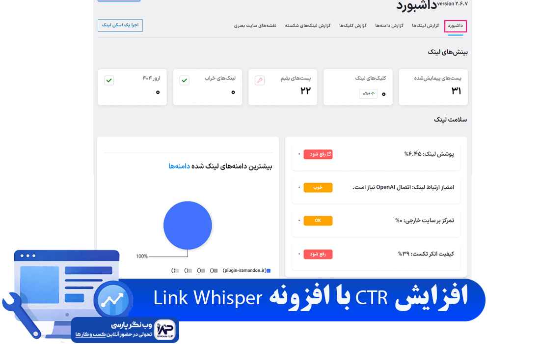 وب نگر پارسی افزونه Link Whisper