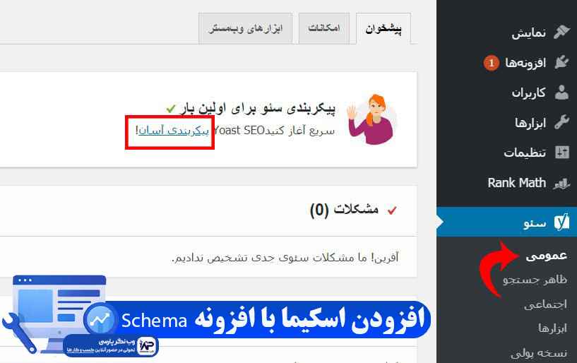 وب نگر پارسی افزونه Schema