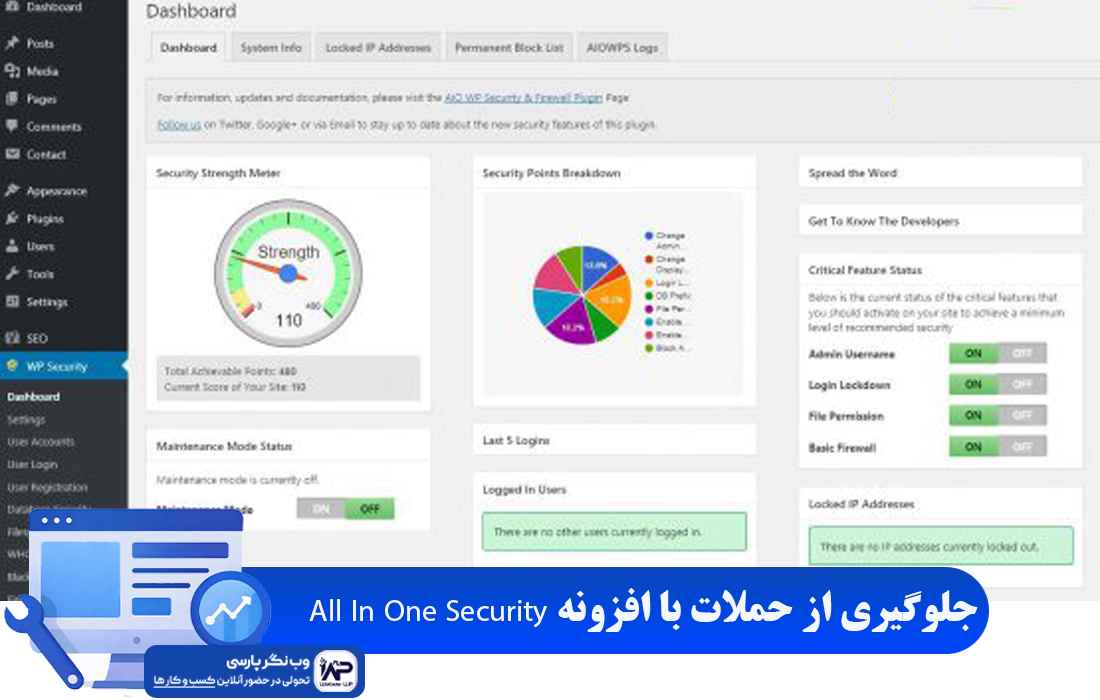 وب نگر پارسی افزونه All In One Security
