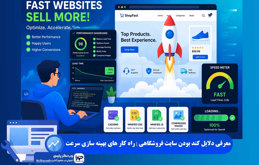 دلایل کند بودن سایت فروشگاهی