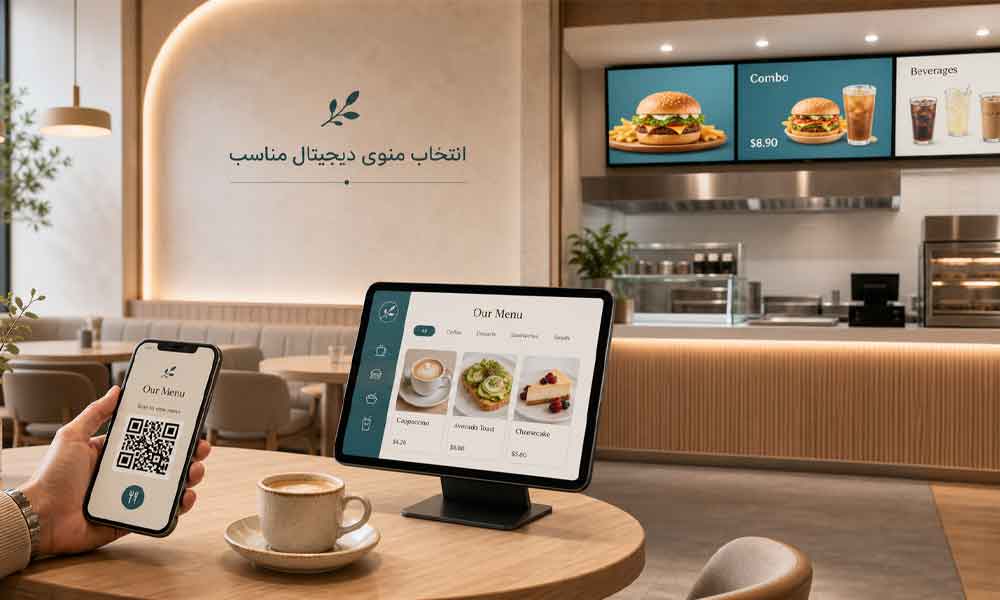 وبلاگ وب نگر پارسی انواع منوی دیجیتال رستوران