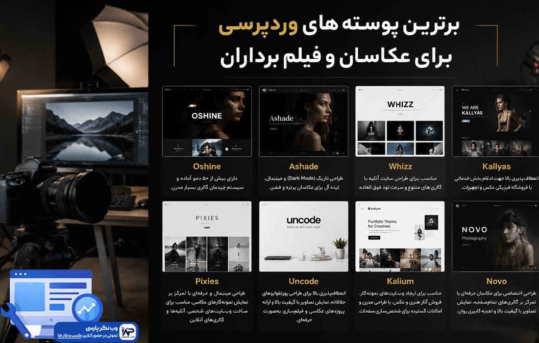 طراحی سایت خدماتی عکاسی