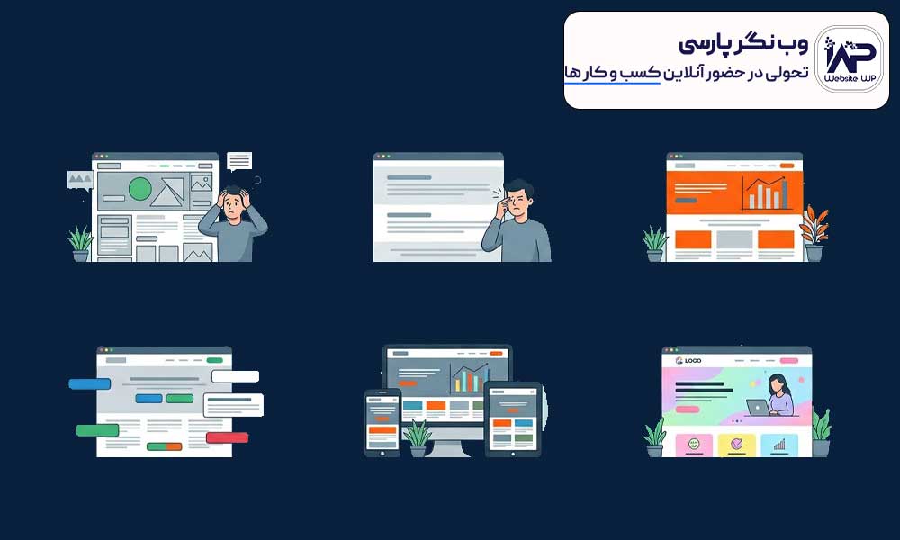 وبلاگ وب نگر پارسی انتخاب رنگ برای سایت شرکتی