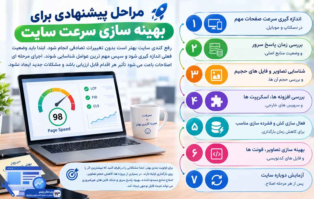 وبلاگ وب نگر پارسی دلایل کند بودن سایت شرکتی