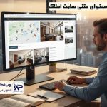 وب نگر پارسی تولید محتوای متنی سایت املاک