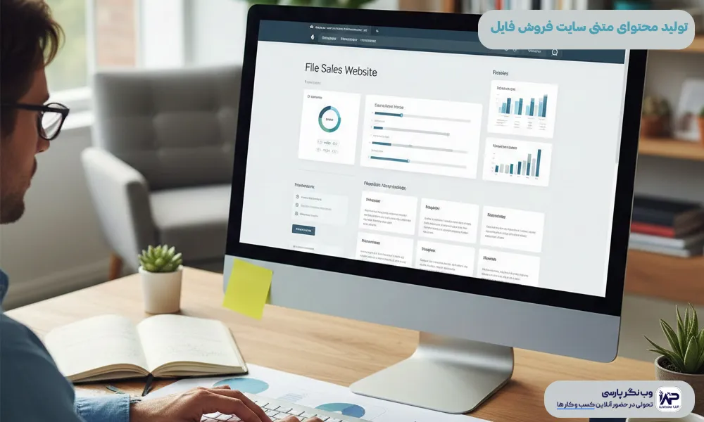 تولید محتوای متنی سایت فروش فایل
